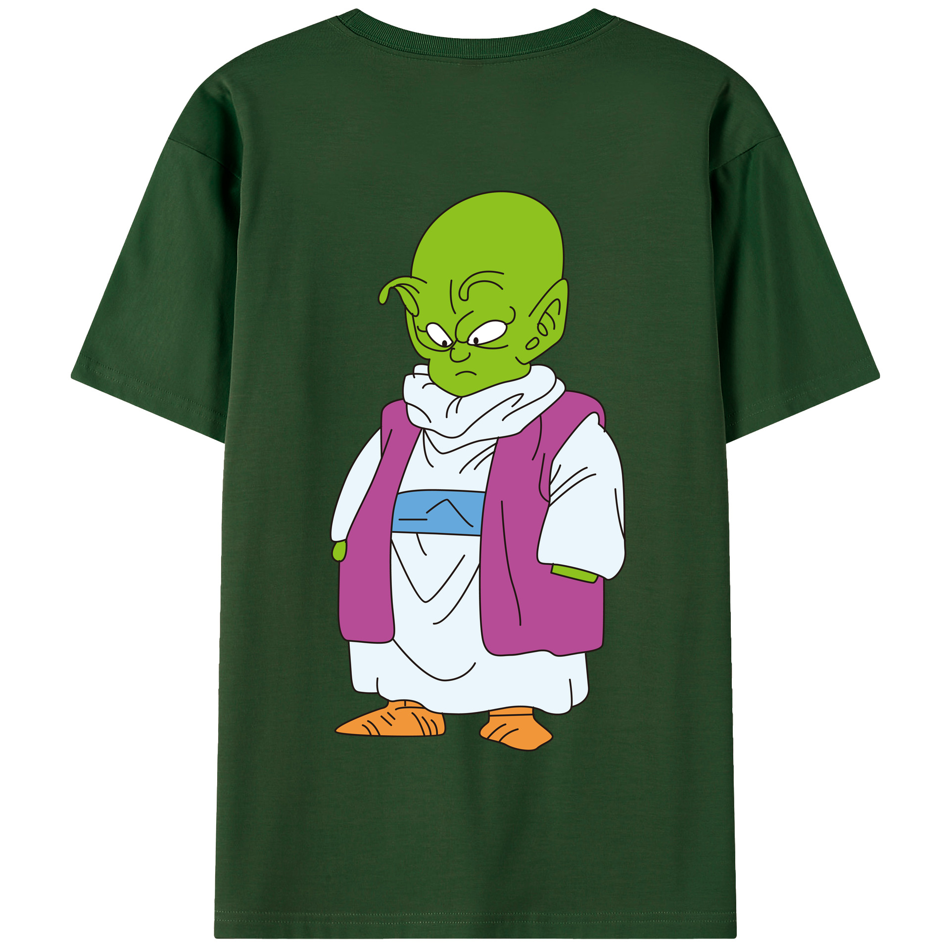 （画像用） ドラゴンボール ピッコロ DRAGON BALL Piccolo 綿100％半袖Tシャツ（背面プリント）